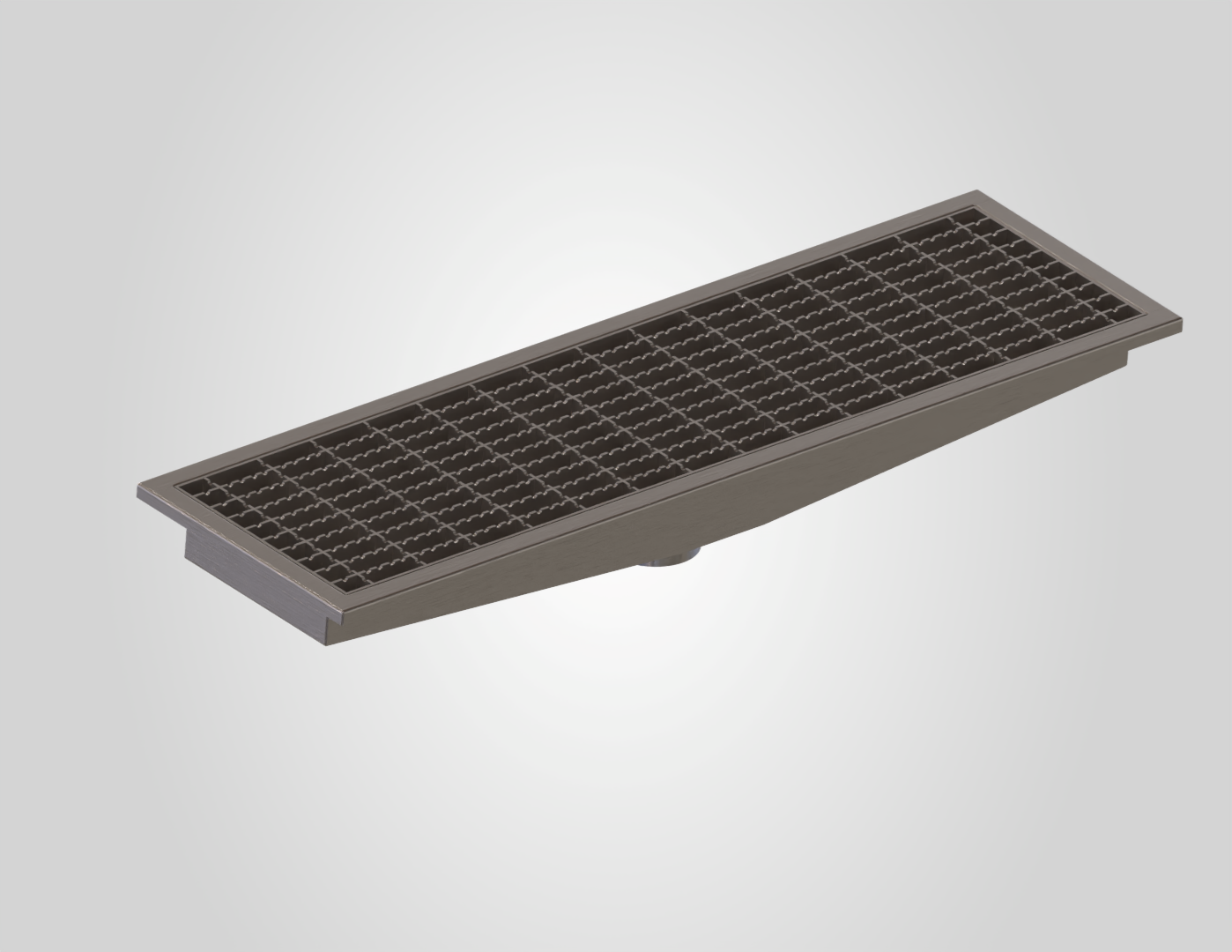 Commercial kitchen drain grating
