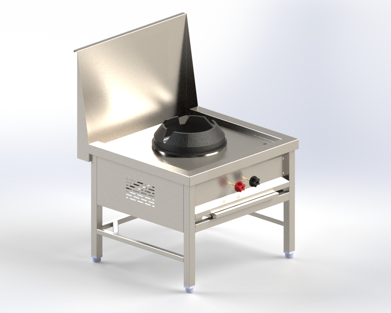 AET Steelix single burner Chinese wok range